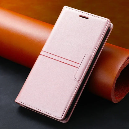 Wallet Card Slot Magnetic Flip Leather Case For Samsung Galaxy S25 Edge S24 Ultra S23 Plus S22 S21 S20 FE Note 20 10 Lite 9 8