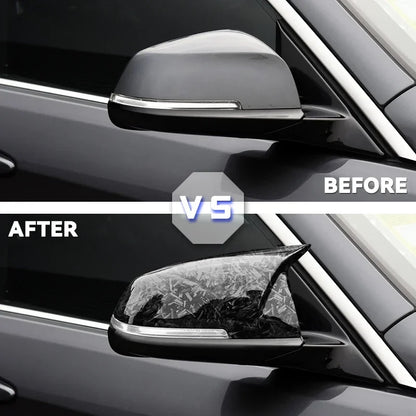 For BMW 1 2 3 4 Series F20 F30 F31 F32 F34 F36 E84 2014 -2018 1Pair Side Rearview Wing Mirror Cover Caps ABS Gloss Black