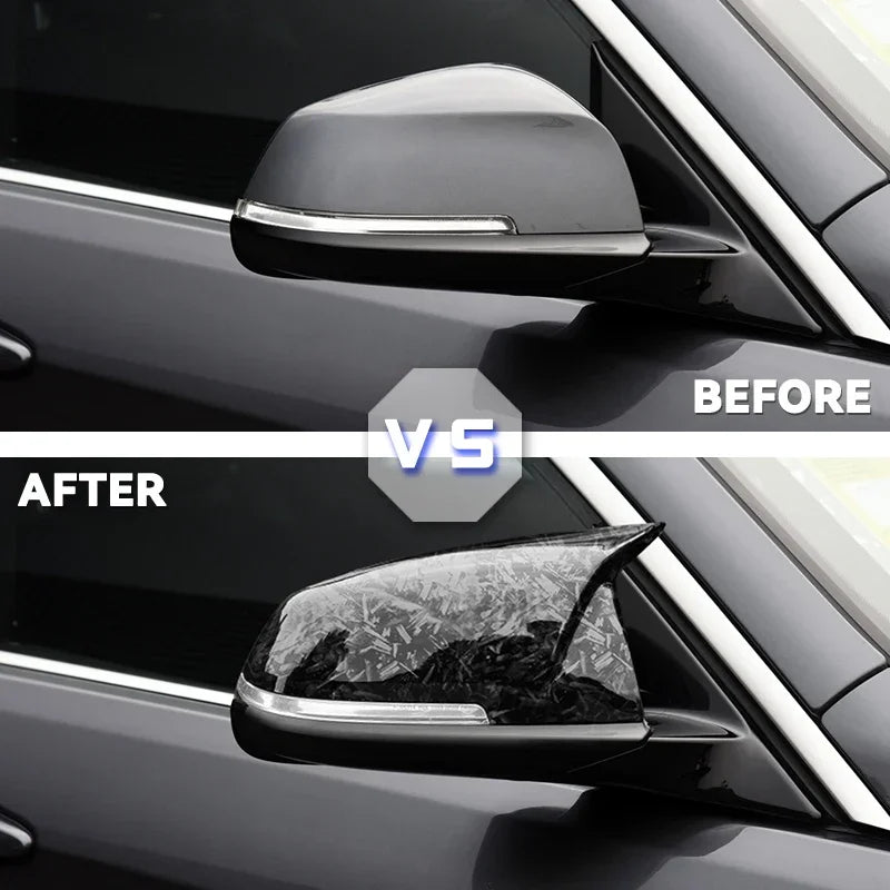For BMW 1 2 3 4 Series F20 F30 F31 F32 F34 F36 E84 2014 -2018 1Pair Side Rearview Wing Mirror Cover Caps ABS Gloss Black
