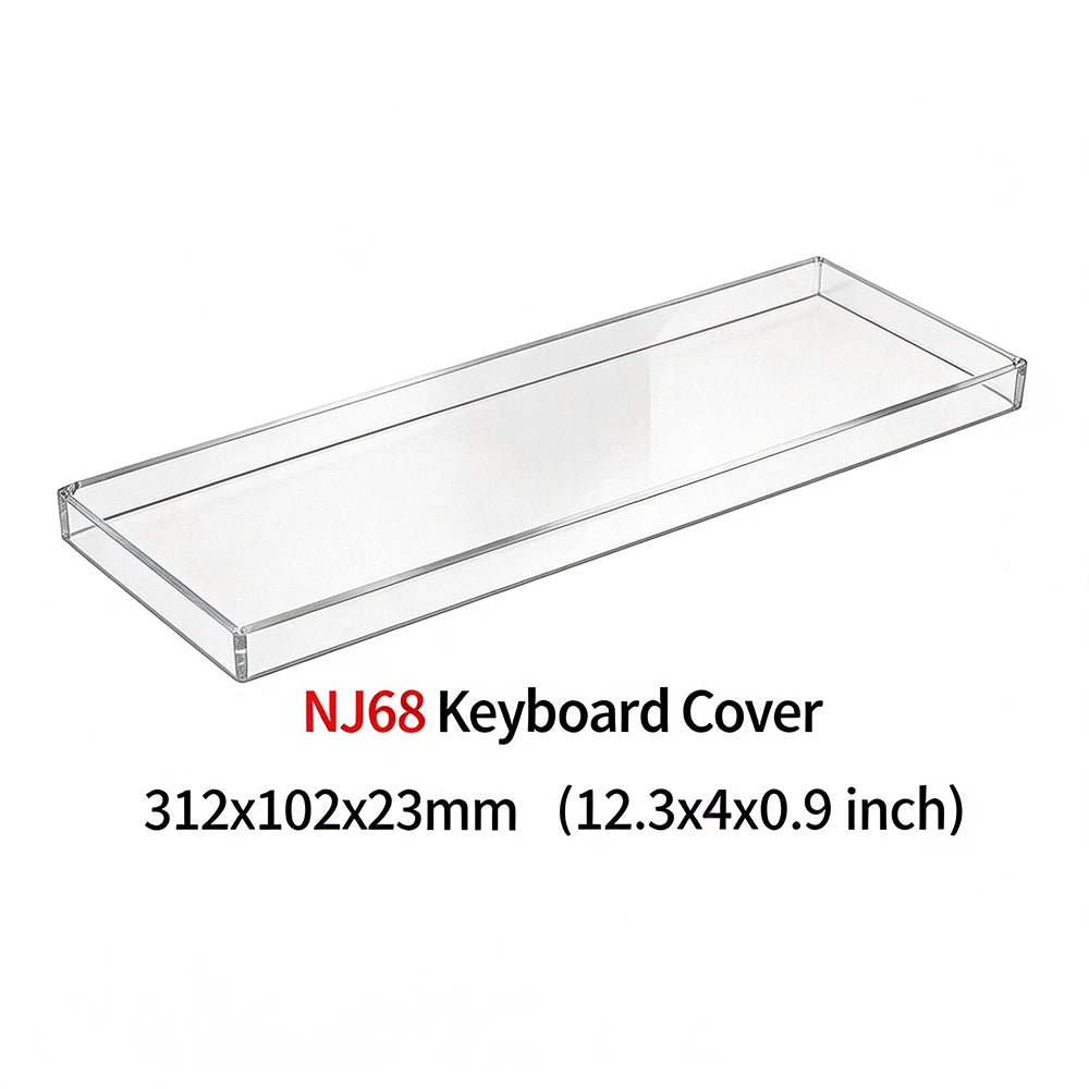 Clear Acrylic Mechanical Keyboard Dust Cover Protector Case For 60 96 98 104/108Key Transparent Anti-Dust Keyboard & Mouse Cover