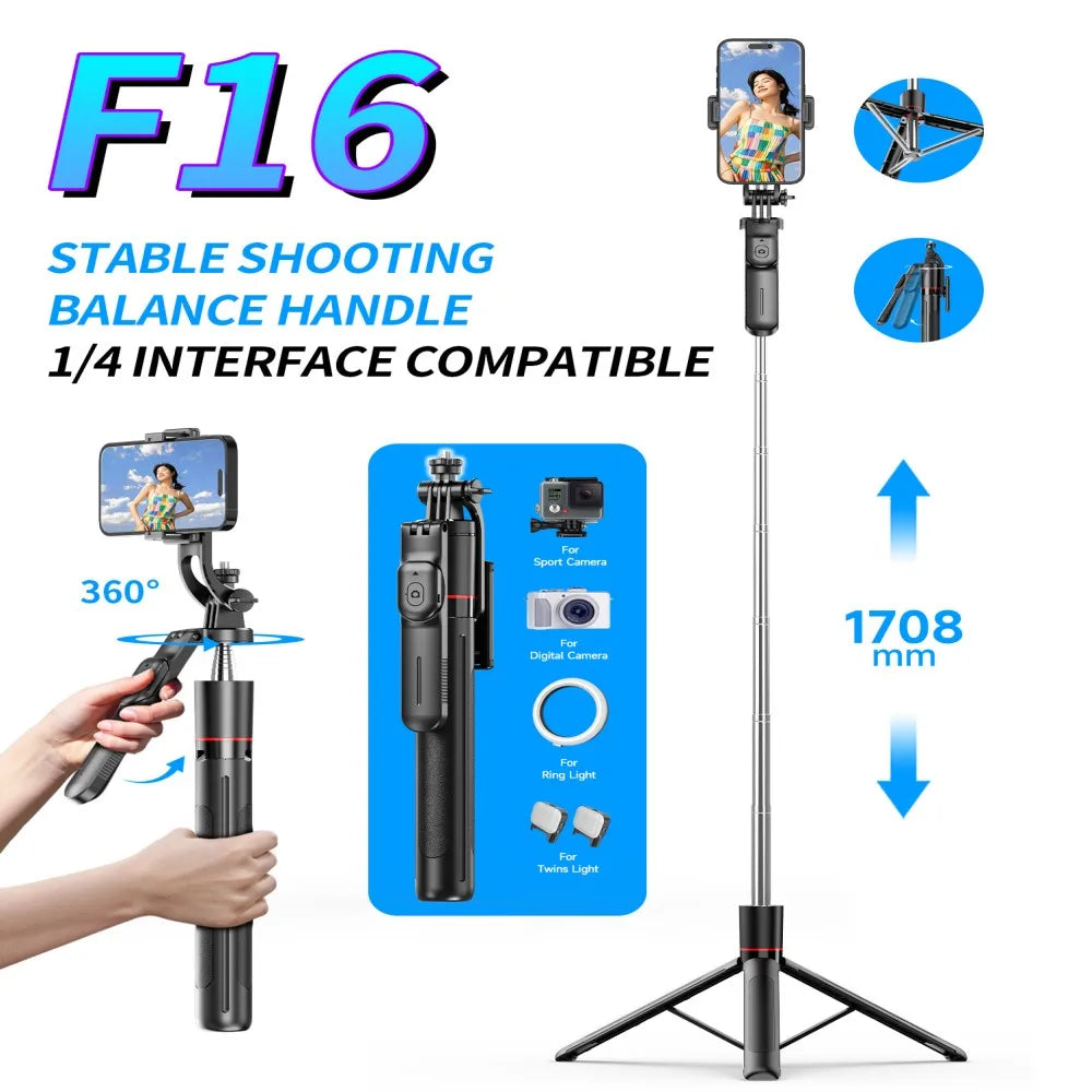 FGCLSY Telescopic Selfie Stick Tripod Monopod Stand Mobile Phone Support Wireless Gimbal Stabilizer For iPhone Android Holder