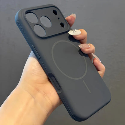 Luxury Liquid Silicone Original Case For iPhone 17 Pro Max Air 16 15 14 13 12 Plus Magsafe Shockproof Matte Soft Bumper Cover