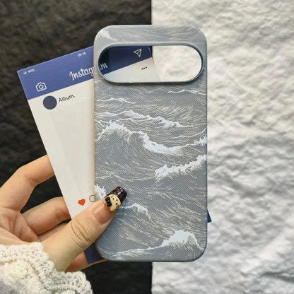Frameless Kevlar Ocean Wave Texture Magnetic Case For Google Pixel 11 10 9 8 7 Pro XL 10 A For Magsafe Charge Plastic Hard Cover
