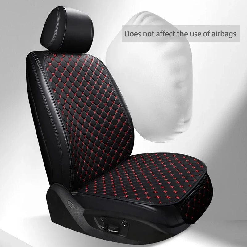 New Pu Leather Car Seat Cover Seat Back Cushion Minimalism Seat Cushion Universal Wear-resistant and Durable Four Seasons