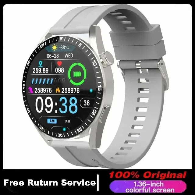 2026 New For Android ios Smart Watch Men HD AMOLED Screen GPS Motion trajectory Heart Rate Bluetooth Calls SmartWatch Waterproof