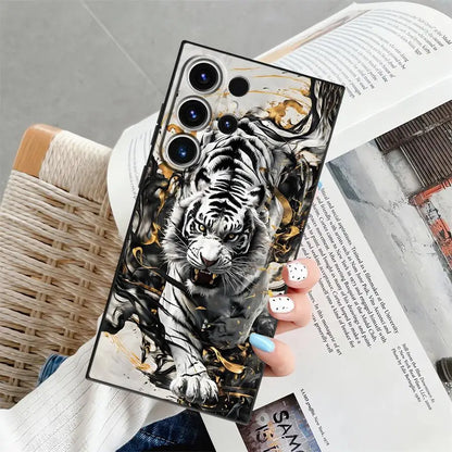 Cool Tiger Funda Phone Cover Case for Samsung Galaxy S26 Ultra S24 S21 FE S25 Plus S23 S20 Ultra S10 S9 Note 20 8 9 10