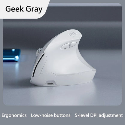 Inphic X9 PRO Vertical Wireless Mouse Type-C Fast Charging Ergonomic Silent Office Mouse For Laptop PC Computer Gaming Mouse