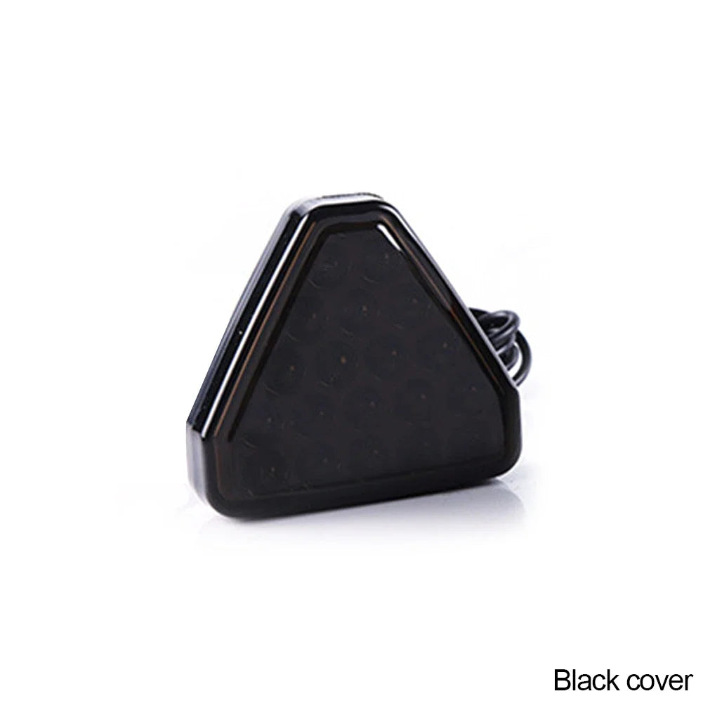 Universal F1 Style Car Brake Signal Lamp Triangle Sporty LED Rear Fog Light Tail Third Brake Lamp Tail Stop Strobe Light