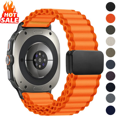 Trail Loop Strap For Samsung Galaxy Watch Ultra 2 47mm Accessories Sport Nylon Magnetic Bracelet Galaxy Watch Ultra(2025) Bands