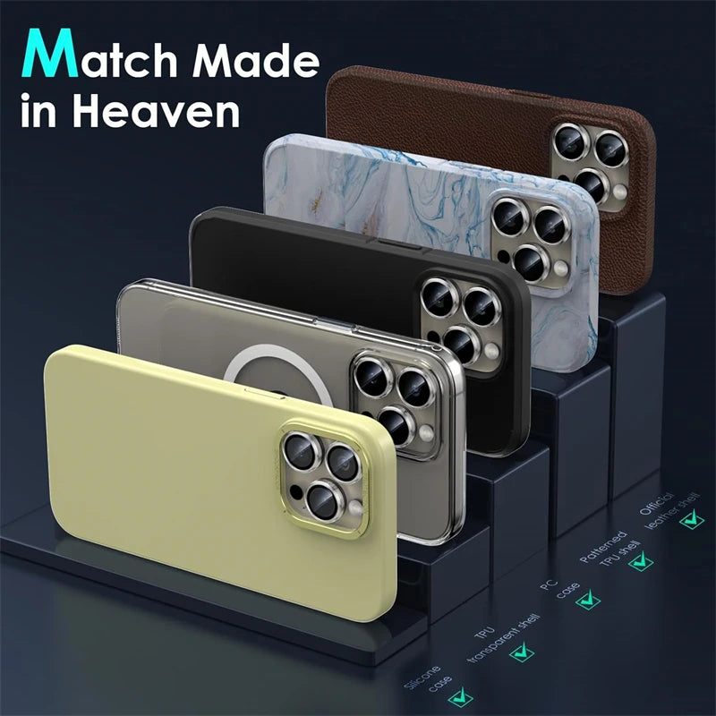 HD Clear Tempered Glass Camera Lens Protector For IPhone 17 16 15 14 13 11 Pro Max Plus 12 Mini 16Pro Ring Individual Lens Cover