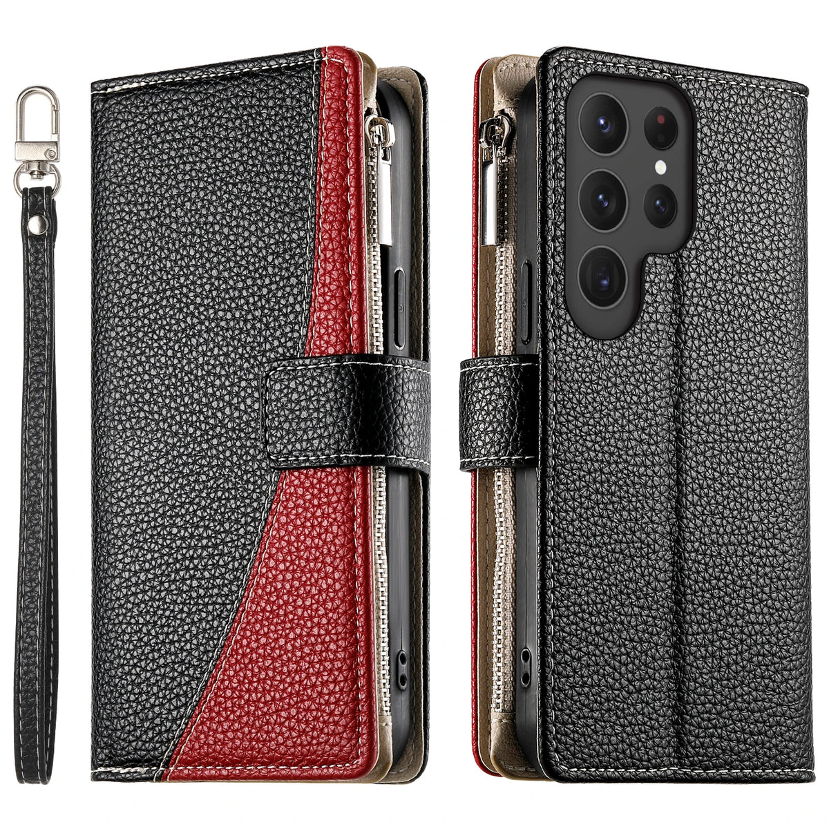 Flip Leather Phone Case For Samsung Galaxy S26 S25 S24 Ultra S23 FE S22 S21 S20 Plus A17 A07 A16 A56 A36 A26 Wallet Card Cover