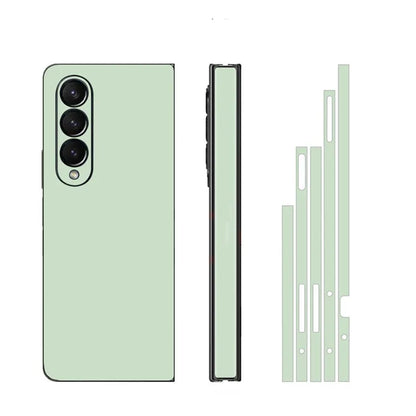 Plain Color Sticker for Samsung Galaxy Z Fold7 6 5 4 3 Back Screen Protector Hing Side Skin 3 in 1 Protective Film Fold4
