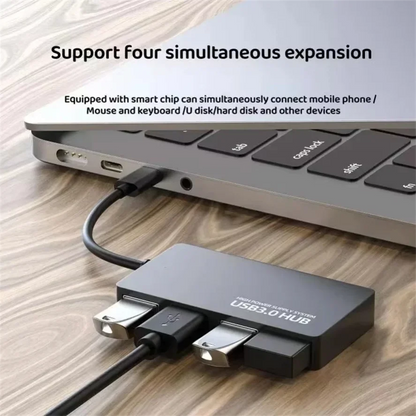 High Speed Usb 3.0 Hub Multi Usb Splitter 4-port Multiple Expander Adapter Computer Accessories for Laptop Pc Multi USB Adapter