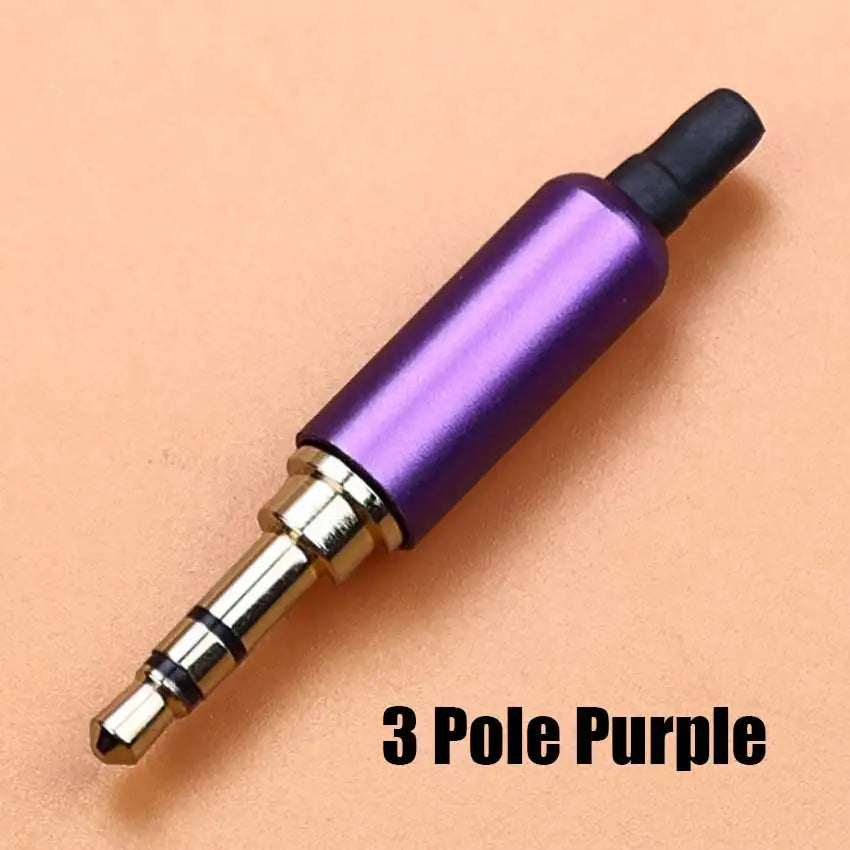 1pcs 3.5mm Mono Stereo Headphone Plug DIY 2 3 4 Pole Male Audio Adapter 3.5 Speaker Earphone Jack AUX Solder Wire Connector