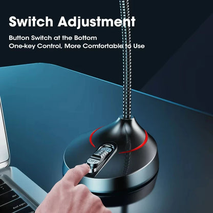 3.5mm AUX Wired Mini Microphone for PC Computer Laptop Notebook Loud Speaker