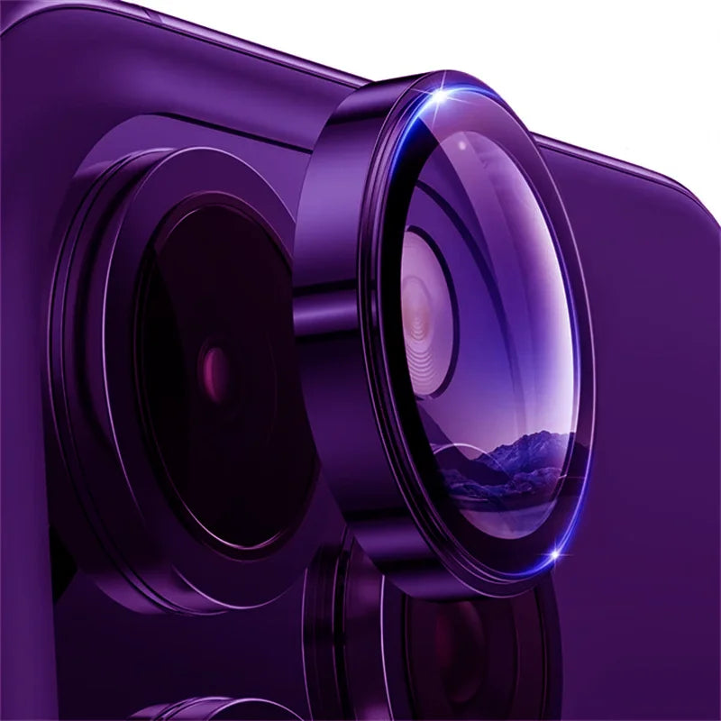 3D Metal Lens Protector Glass For iPhone 17 Pro 17Pro Max 17 Air Alloy Back Camera Ring Cover For iPhone 16 Pro 16 Pro Max Lens