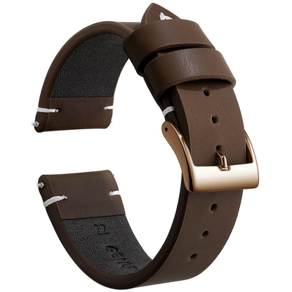 Leather Watch Band Strap Sport Vintage Leather Men Women Watchband Stainless Steel Buckle Watch Accessories 18mm 20mm 22mm