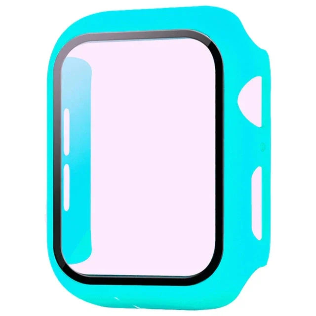 Glass+Cover For Apple Watch case 10 9 8 7 6 SE 5 iWatch Accessorie Screen Protector iWatch series 46mm 44mm 40mm 41 45mm 38 42mm