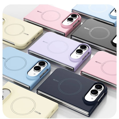 Magnetic for Magsafe Wireless Charge Liquid Silicone Case for iPhone Duo 18Fold iPhoneUltra Full Protect Shell Soft Back Cover