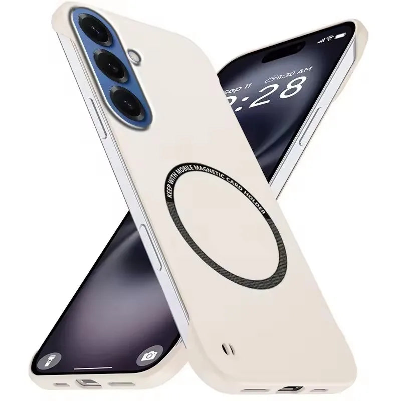 Magnetic Slim Case for Samsung S26 S25 S24 S23 S22 S21 S20 FE Plus Note 20 Ultra Frameless Matte Hard PC Cover Shockproof
