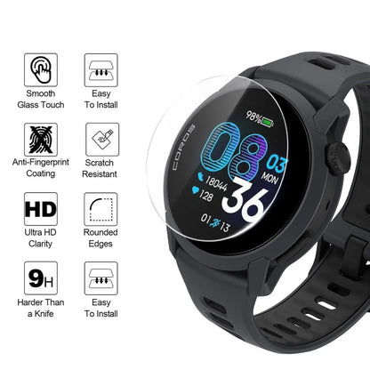 2.5D HD Clear Glass for Coros Pace 2 4 3 PRO Smartwatch 9H Ultra-Thin Durable Tempered Glass Screen Protector Scratch Resistan