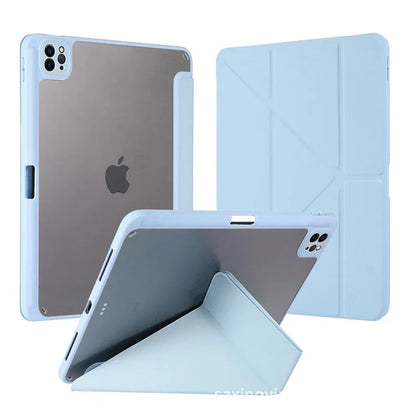 With Pencil Holder Case for IPad A16 Air11 M2 M3 2025 2024 iPad Air5 Air4 Gen IPad Pro11 M4 M2 10th 9th 8 7 10.2'' Air3 10.5 9.7