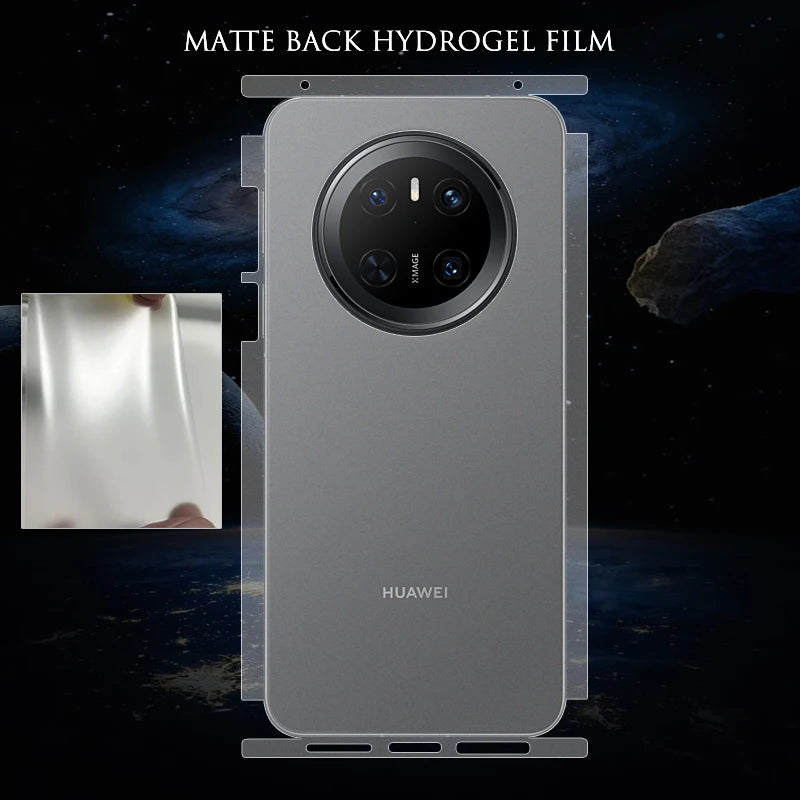 For Huawei Mate 70 Pro Plus RS Air Positioning Wrap Edge Soft UltraThin Scratch Repair Back Hydrogel Film Full Cover Protector