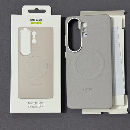 Samsung Galaxy S26/S26 Plus/s26+/S26 Ultra Leather Magsafe Phone Case Cover Ultra-thin Soft Magnetic Back Protective Shell