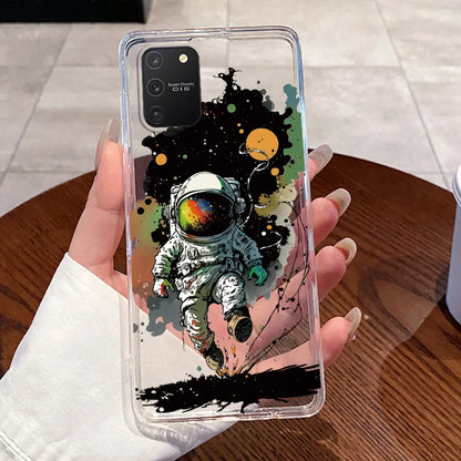 Casing For Samsung S10 Lite Case G770F Aesthetic Cute Cat Fashion Transparent Back Cover For Samsung Galaxy S10 Lite Phone Case