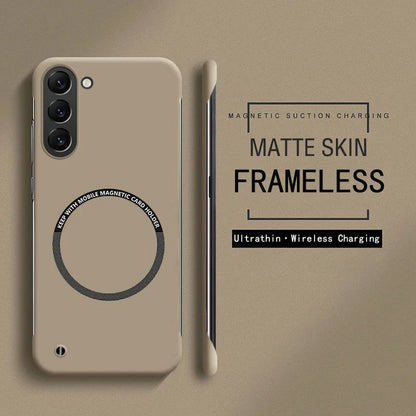 Matte Skin Frameless Magnetic Slim Case For Samsung Galaxy A31 A32 A33 A34 A52 A53 A54 A55 A73 Hard PC Back Cover