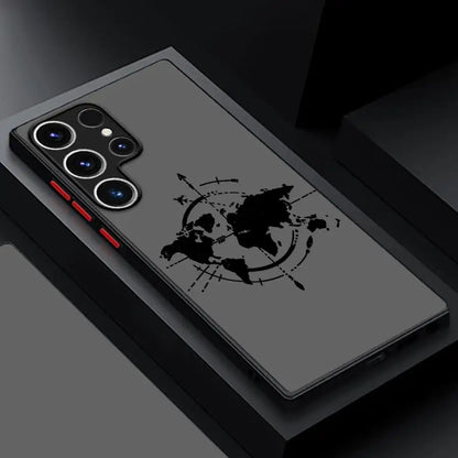Line Airplane Topographic Back Phone Cover Case for Samsung Galaxy S9 S24 FE S22 Plus S25 Edge S21 S23 Ultra S20 S10