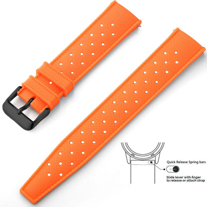 Tropical Silicone Watch Band Quick Release Watch Band 18mm 20mm 22mm Rubber Tropic Smart Watch Strap Waterpfroof Muti-Color