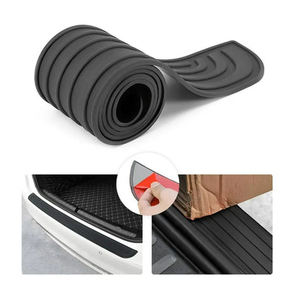 Car Trunk Sill Protector, Rear Bumper Guard, Tailgate Threshold Strip, Silicone Anti - Collision & Scratch Protection for Auto