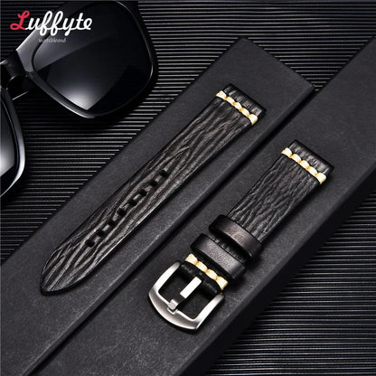 Handmade Vintage Retro Italian Leather Watch Band 18mm 20mm 22mm 24mm Men Women Universal Leather Watch Strap