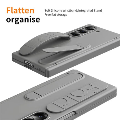 Hinge Protection For Samsung Galaxy Z Fold 7 6 5 4 3 Case With S Pen & Screen Protector & Wristband Invisible Bracket Z Fold 8