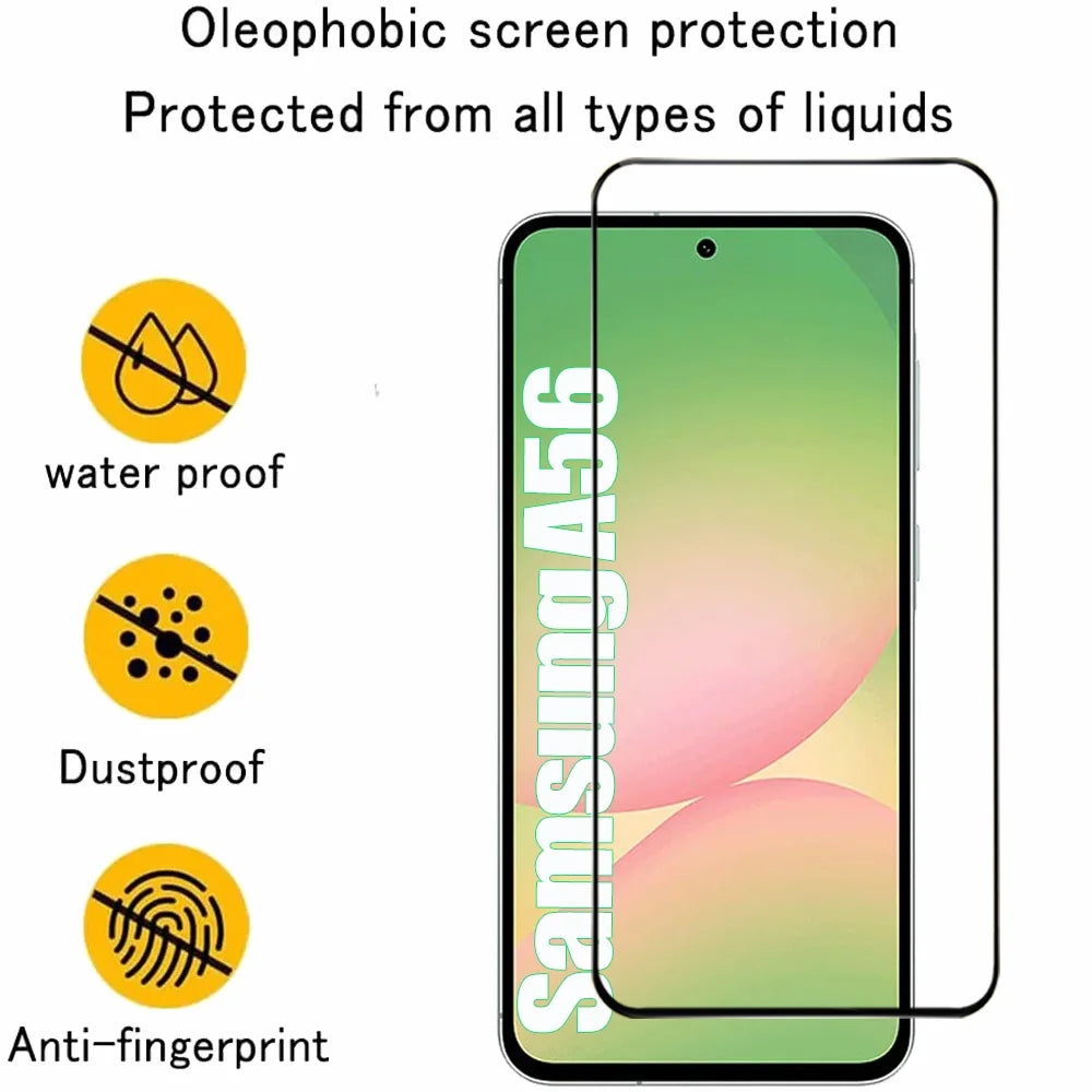 Screen Protector For Samsung Galaxy A17 A16 A26 A36 A56 A55 A54 Tempered Glass For Samsung A07 A15 A35 A55 Protective Film
