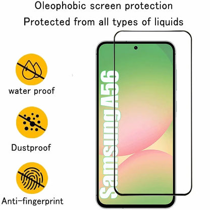 Screen Protector For Samsung Galaxy A17 A16 A26 A36 A56 A55 A54 Tempered Glass For Samsung A07 A15 A35 A55 Protective Film