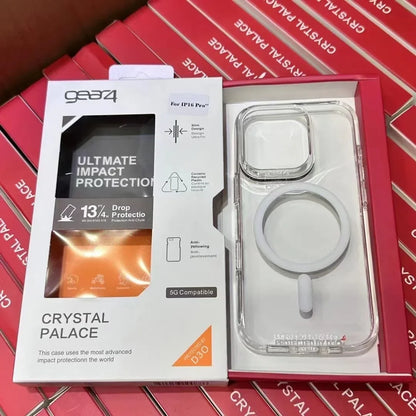 Gear4 Clear Armor Shockproof for Magsafe Case for IPhone 17 Pro Max Air 16 15 14 13 Pro Wireless Charging Ott-Box Phone Cover