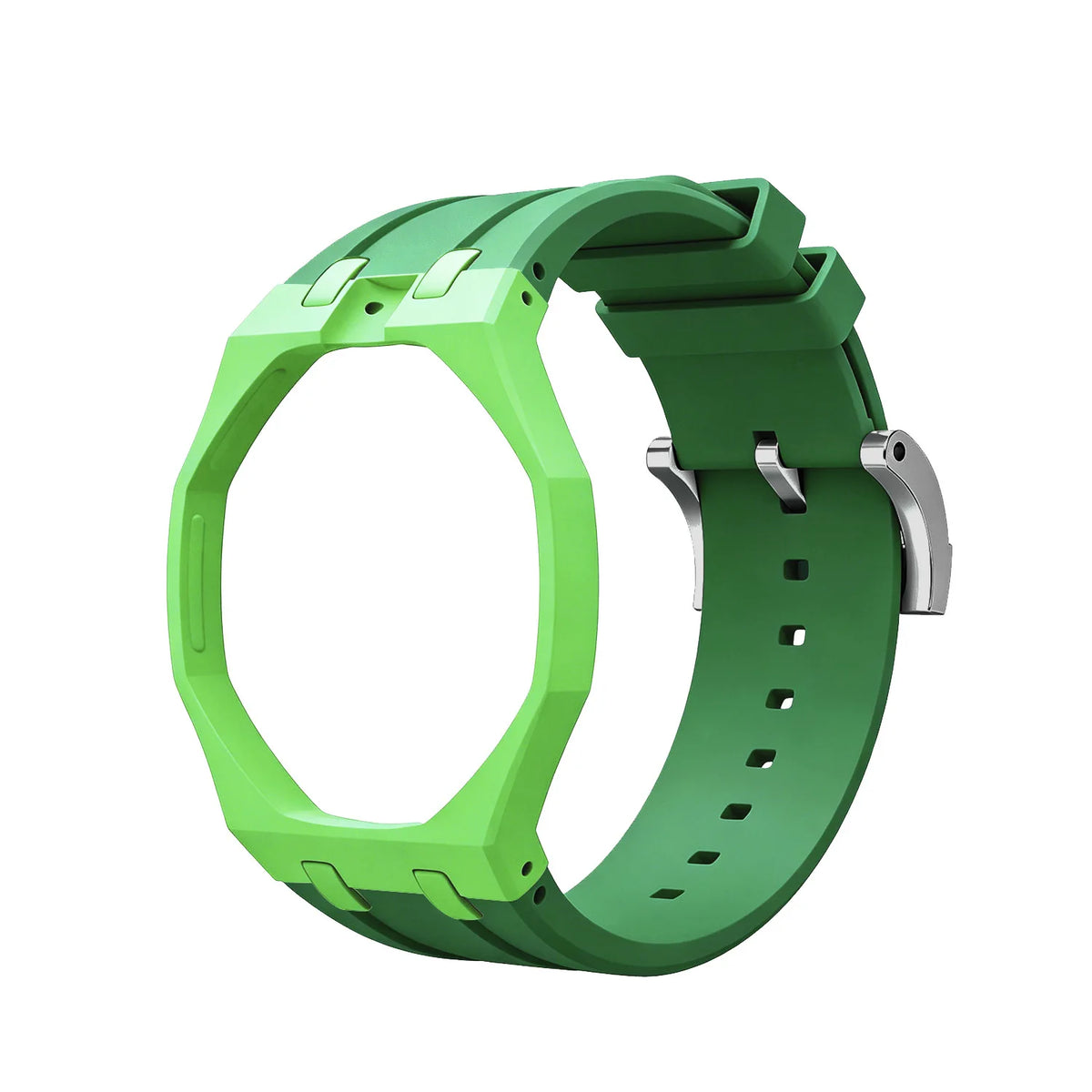 Bioceramics Watch Case+Silicone Band Modification Kit Strap Case Changer To Wristwatch Accessories For Royal Pop
