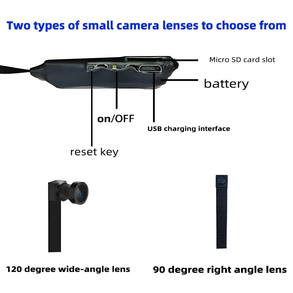 4KHD Mini WiFi Camera with Remote Viewing, Mobile Detection and Other Functions, Home DIY Nanny Style Wireless HD Camera