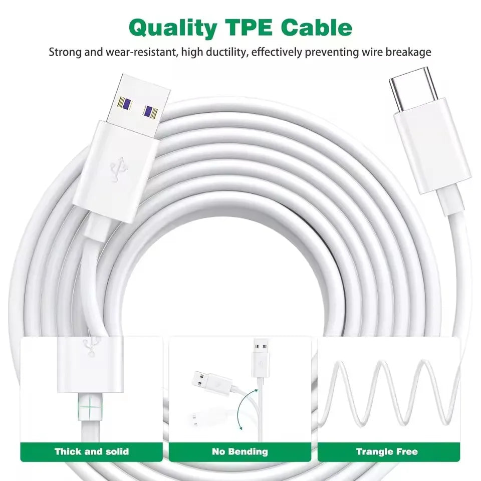 Extra long Micro USB Extension Cable 10M 5M 3M 2M 1M Type C Port Device Universal Data Cable for Xiaomi Samsung Camera PS5PS4