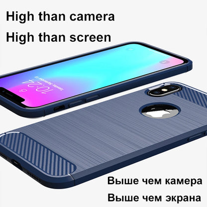 Luxury Shockproof Case For iPhone XS Max X XR 10 7 8 Plus SE 2020 2022 I Phone Back Cover Woman Man Black Blue Red Armor Shell