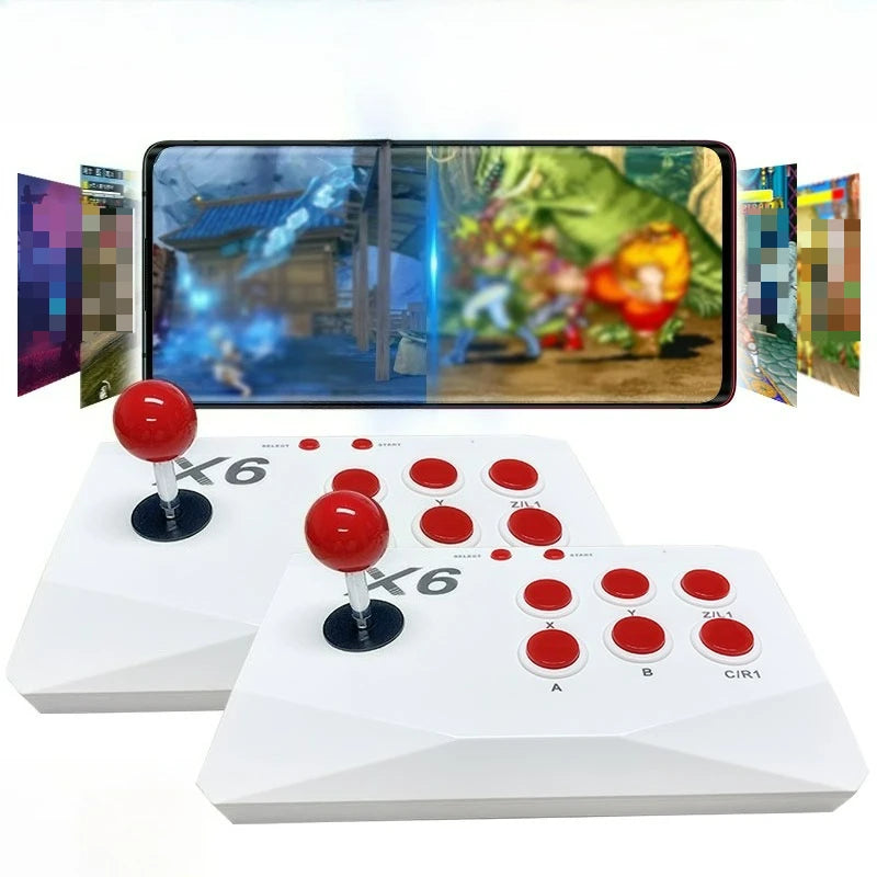 New X6 Video Game Console 4K HD 64GB 2.4G Wireless Double Rocker TV Game Stick 20000 Retro Games Consolas