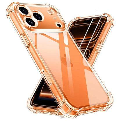 Shockproof Soft Corners Clear Phone Case For iPhone 17 Air 16 14 12 13 Mini 11 15 Pro Max XR XS X 7 8 Plus Protector Back Cover