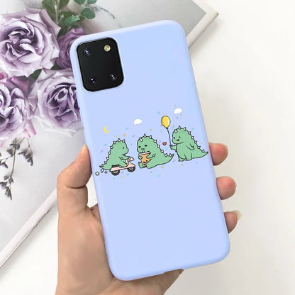 For Samsung Galaxy Note10 Lite Case SM-N770F 6.7'' Popular Candy Painted Cover Soft TPU Phone Case For Samsung Note 10 Lite Bags