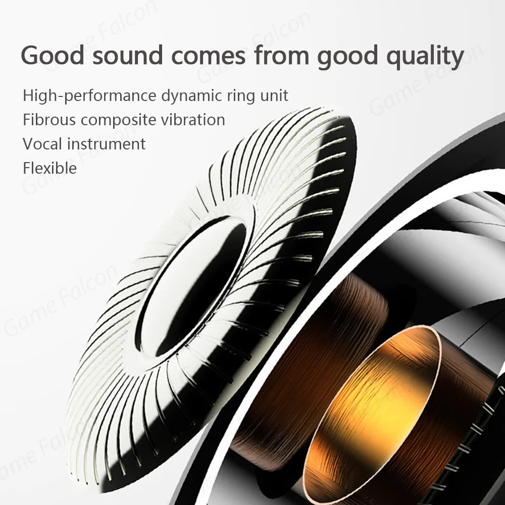 For  iPhone 15 14 13 Pro High-Fidelity Bluetooth Wired Headset Type-C 3.5mm Suitable For Samsung Xiaomi ipad Tablet