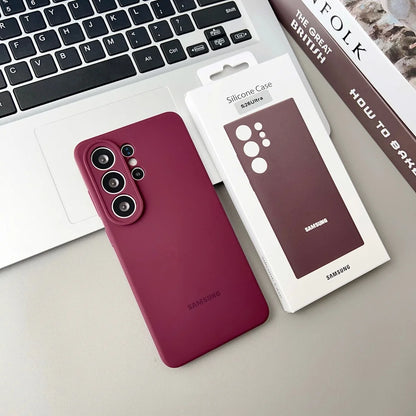 For Samsung Galaxy S26 S25 S26Plus S26Ultra Edge S24 S23 S22Ultra FE Case Soft Original Liquid Silicone Shockproof Phone Cover