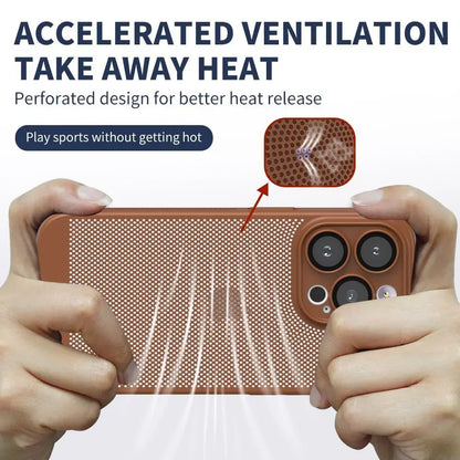Breathable Heat Dissipation Cooling Case For Samsung Galaxy S25 S24 UItra S23 S22 S21 Plus PC Hard Back Covers