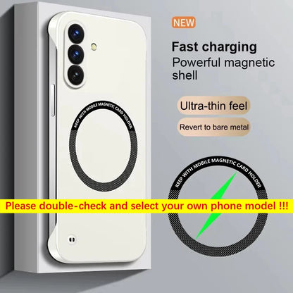 For Samsung Galaxy S26 Ultra Plus Case Magnetic Luxury Slim Frameless Wireless Charging Matte Hard PC Ultra Thin Phone Covers