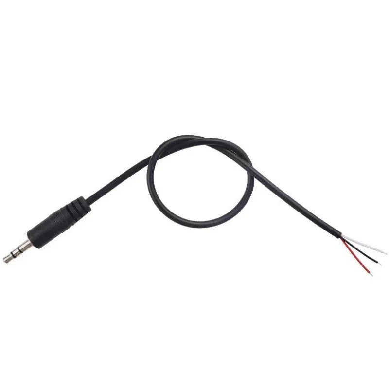 2.5mm 3.5mm 1/8'' Mono/Stereo Male Plug Female Jack Connector 2/3/4 Pole Pin AUX Extension Wire DIY Audio Headphone Repair Cable